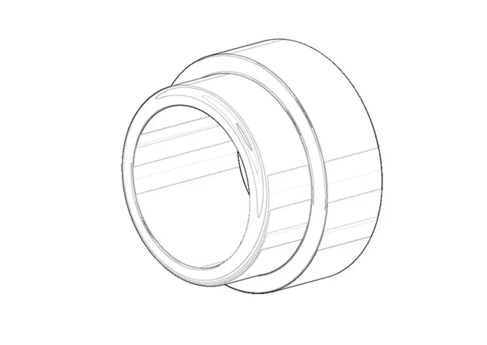 DORNBRACHT Hülse für Papierrollenhalter ERSATZTEILE 081840502 60 x 100 x 10 mm, 08184050290 Galeriebild 1